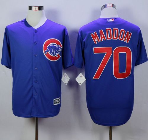 Cubs #70 Joe Maddon Blue New Cool Base Stitched MLB Jersey - Click Image to Close